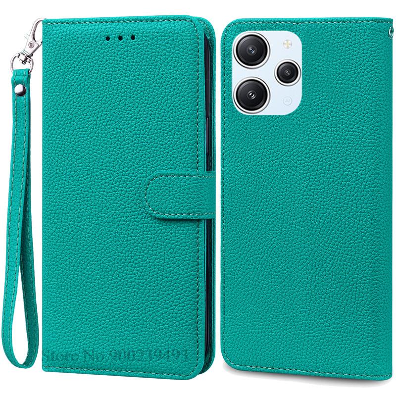 For Xiaomi Redmi 12 Case Silicon Leather Wallet Flip Case For Redmi 12 4G Cover Protector Phone Case for Redmi 12 5G Coque Funda
