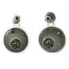 NOA [G0398] - Gray 'Nacre En Folie' Designer Earrings