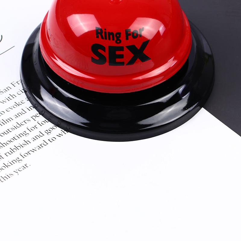 Red Metal Bell with Ring In Hand Manual Rattle Sex for Ring Party Decoration