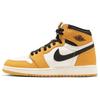 Air 1 Retro High OG GS Yellow Ochre Kids Sneakers Black Sail FD1437-701