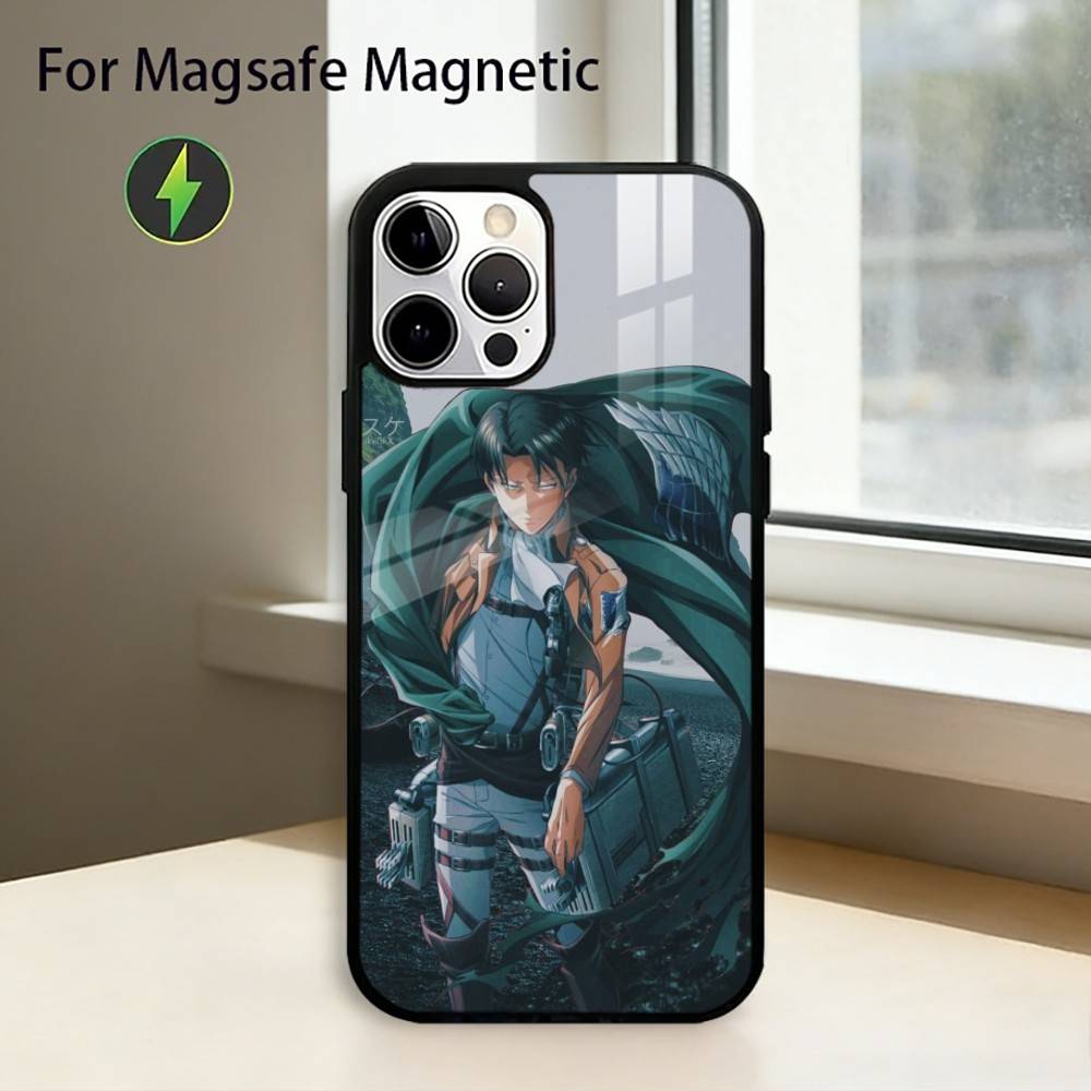 Anime Attack on Titan Phone Case For iPhone17,16,15,14,13,12,11 Plus,Pro Magnetic with Magsafe Wireless Charging