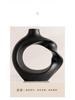 Elegant Ceramic Twisted Flower Vase - Home Decoration Creative Round Pottery Luxury Holder