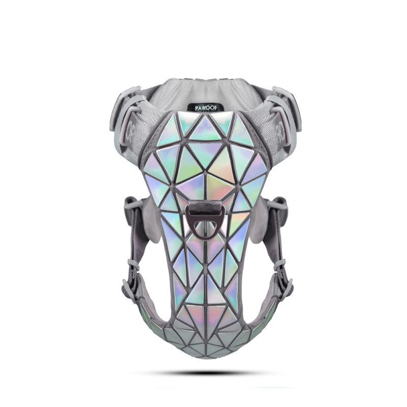 Designový hrudní postroj pro domácí mazlíčky Flitrový postroj pro velké psy Luxusní obojek pro psy s ochranou proti výbuchu Příslušenství pro psy