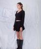 ROSEFRANTZ Lace Line Wrap Long Sleeve [Black]