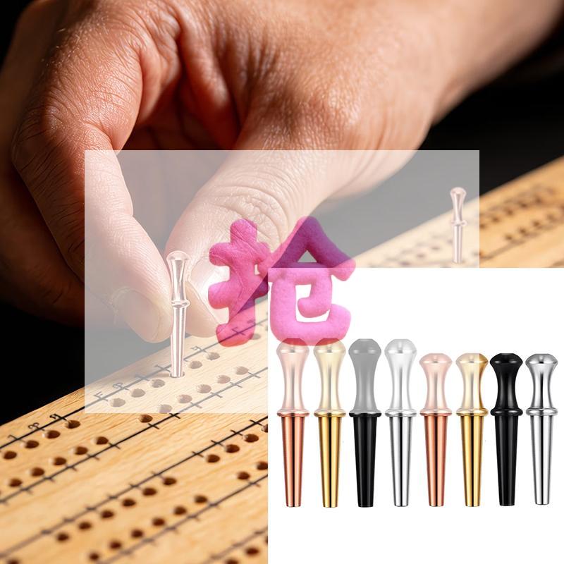 6 Stück Metall-Cribbage-Stifte in verschiedenen Größen, konische Spielstifte für Cribbage, traditionelles Brettspiel, Ersatzstifte