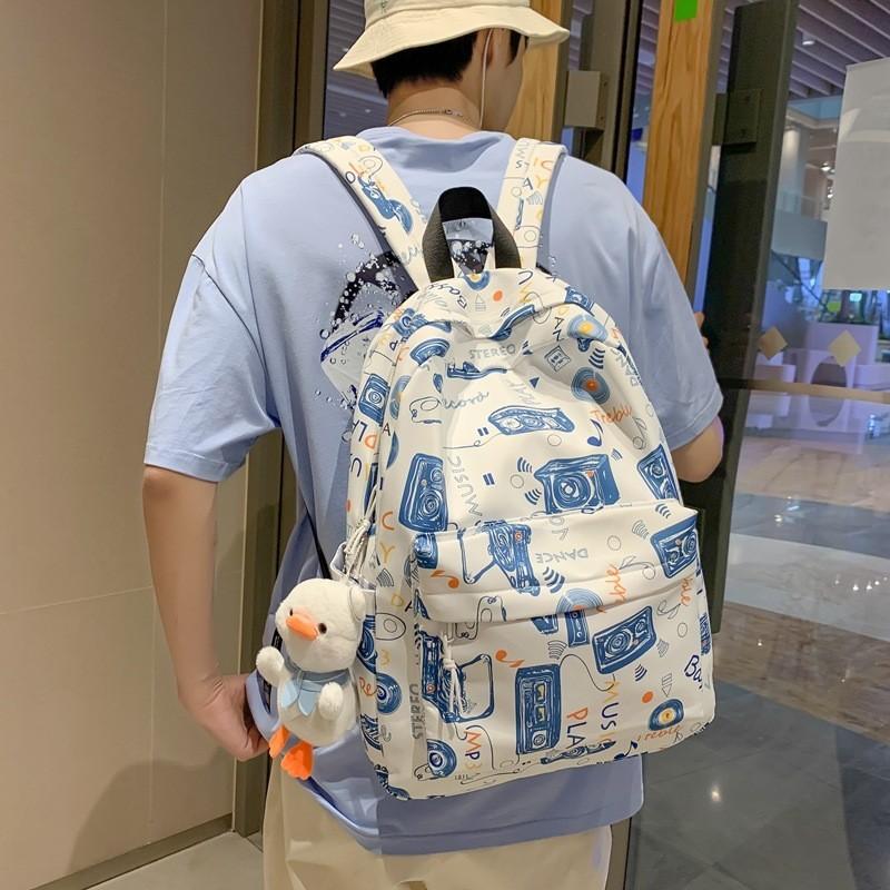 IELGY Ladies College Style Backpack, Student Textured Backpack