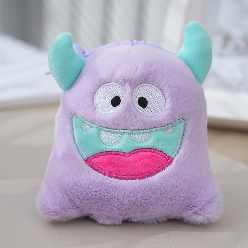 Cute Adorable Cartoon Plush Monster Keychain Doll Accessory For Bags And Backpacks