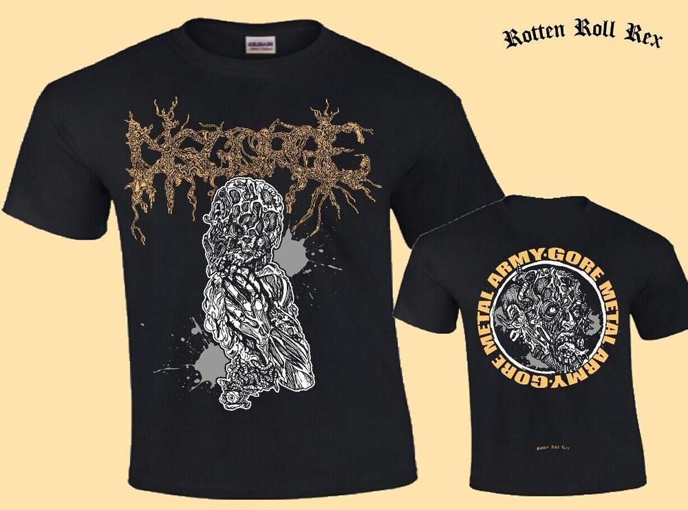 2 sides DISGORGE Band Gore Metal Army Shirt Black Unisex S-2345XL 1K0010 Unisex T-Shirt XXL