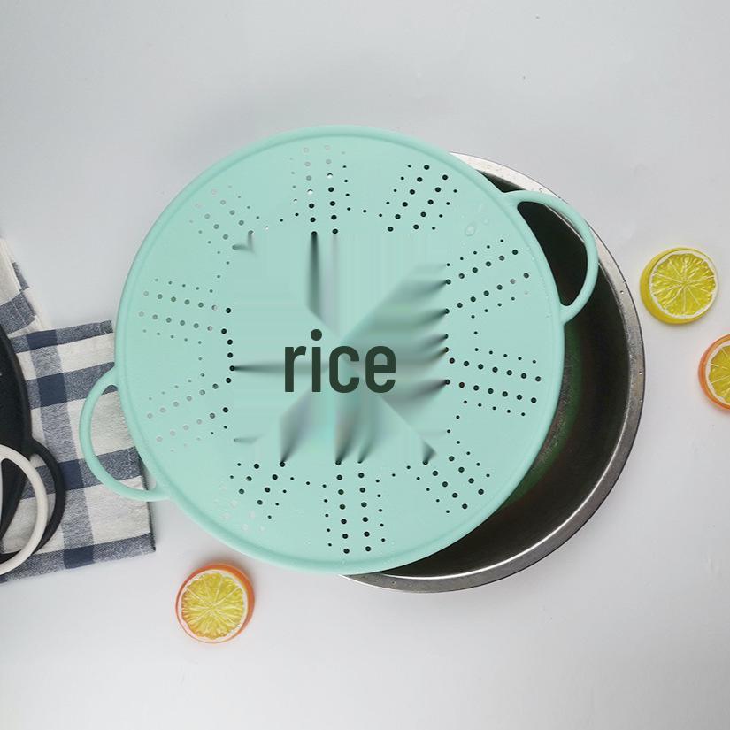 Silicone Anti-Overflow Lid for Cooking Porridge - Anti-Splash, Anti-Boil, Kitchen Pot Lid