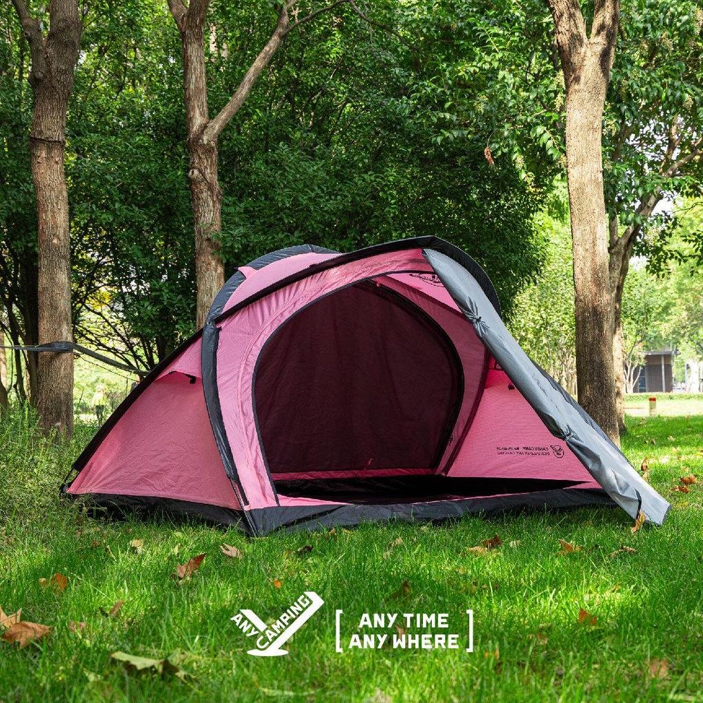Wujie Camping Candy Tent - Lightweight, Single Layer, Double Person Tent for Hiking, Mountaineering, and Camping.