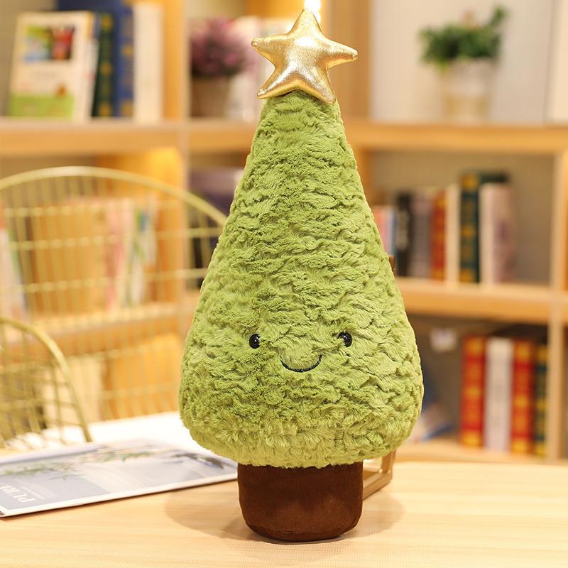 Tree Plush Christmas Toy Soft Pillow Stuffed Sleeping Doll Home Decor Xmas Gift