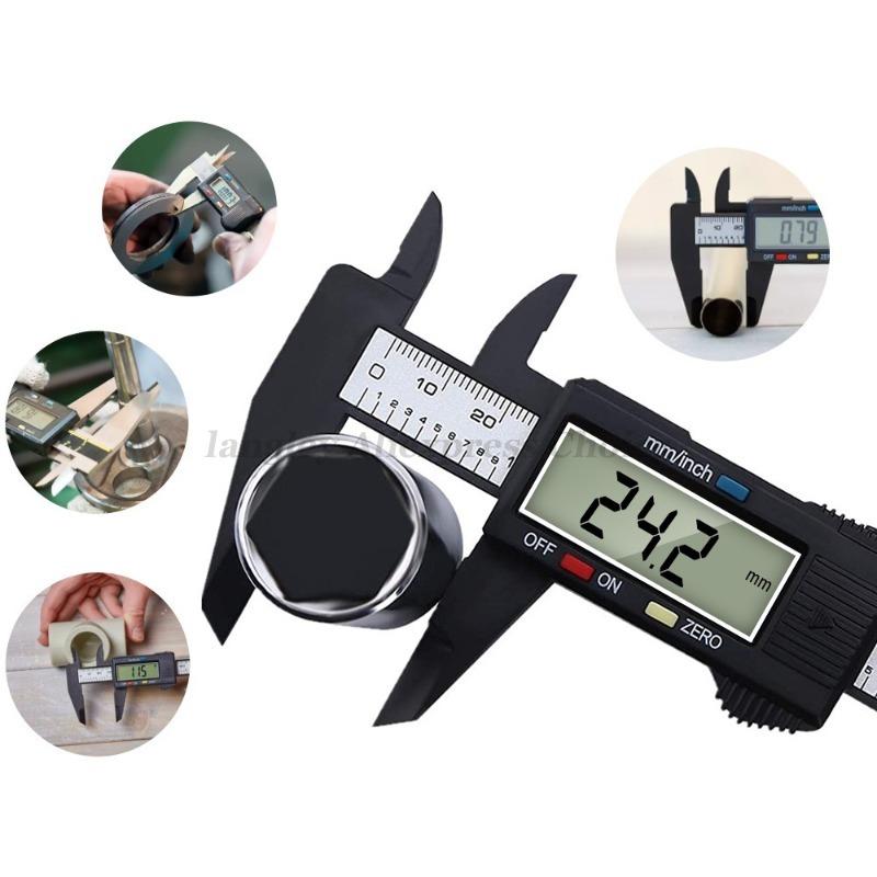 Plastic Vernier Caliper Digital Display Caliper Mini Text Play Caliper Vernier Ruler 100 150mm for Watch Repair Measuring Tools