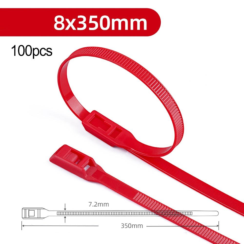 Maximum Tensile Strength 200 Lbs Nylon Cable Ties Self-locking Ties