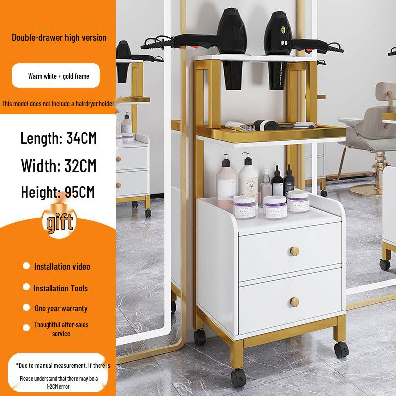 Salon Tool Cabinet with Universal Wheels: Perfect for Haircuts, Dyeing, and Perming