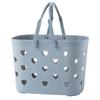 Handheld Heart-Shaped Plastic Laundry Basket for Student Dorms