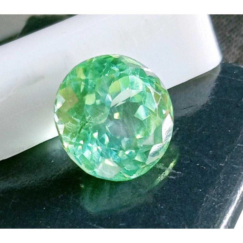 Certified Natural Paraiba Green Tourmaline Round 6-9 Ct Fabulous Loose Gemstone