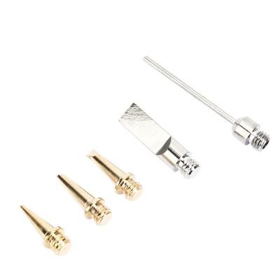 5 Pcs For HS-1115K Model Butane Soldering Iron Tips Universal Fit Approx. 3.7cm Length Gas Soldering Iron Nozzles Tip Set