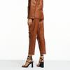 PINBLACK Vagetable Lambskin Baggy Pants Camel