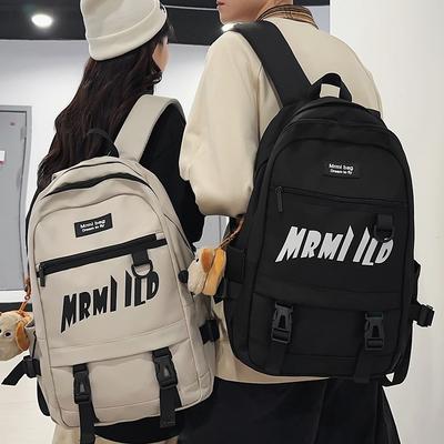 Schoolbag Children  Girls  Junior High School Boys  College Students  High School Letters Backpack