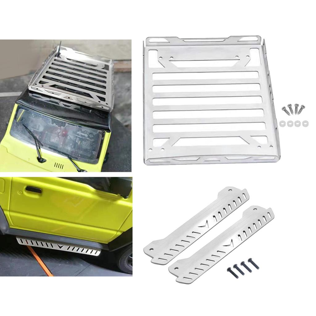 RC Side Pedal Luggage Rack Spare Parts DIY for Fms Jimny 1/12 RC Crawler Car