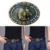Engraved Pattern Belt Buckles Durability Belt Buckles Western Belt Buckles for Music Festivals