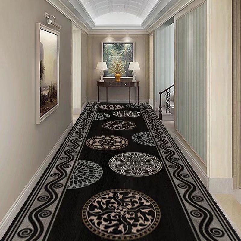 

Ретро Европейский Длинный Ковровый Дорожка для Коридора Дом Отель Холл Декор Полосатый Ковер Моющийся Вилла Лестница Напольные Коврики Украшение Дома 160*200cm