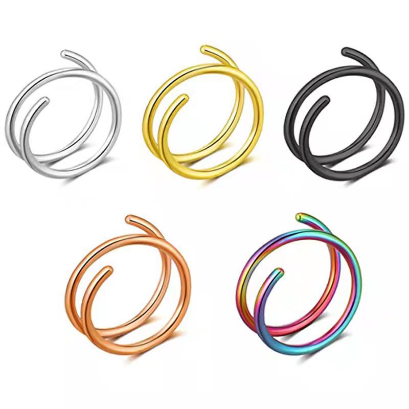 2022 Bestseller: Double Helix Nose & Ear Stud Clip
