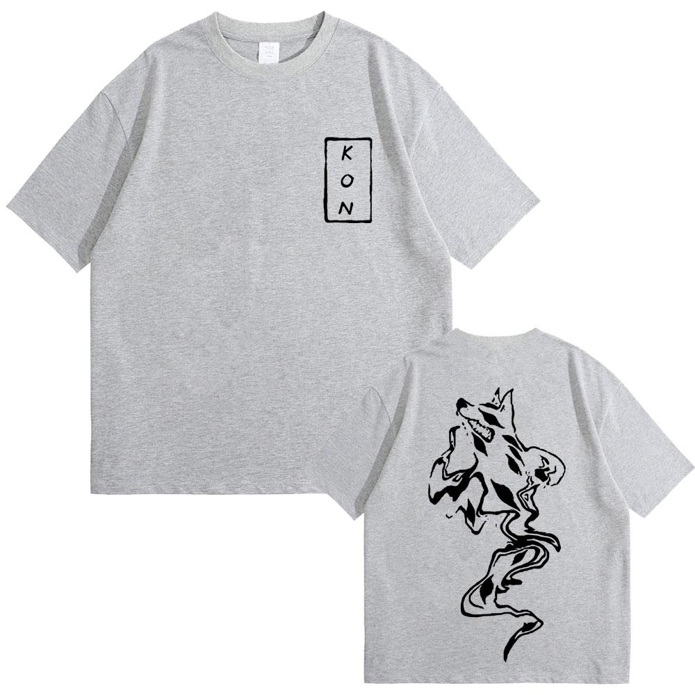 Anime Chainsaw Man T Shirts Hayakawa Aki Fox Devil Kon Graphic Short Sleeve Mens Womens Manga Fashion Oversized Tshirt Tops