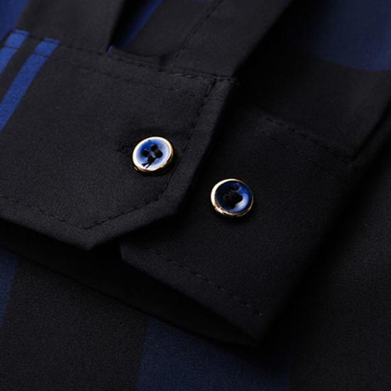 Men's Plaid Business Shirt Comfortable Stylish Commute Thin Style Outwear Men's Shirts for Spring Autumn