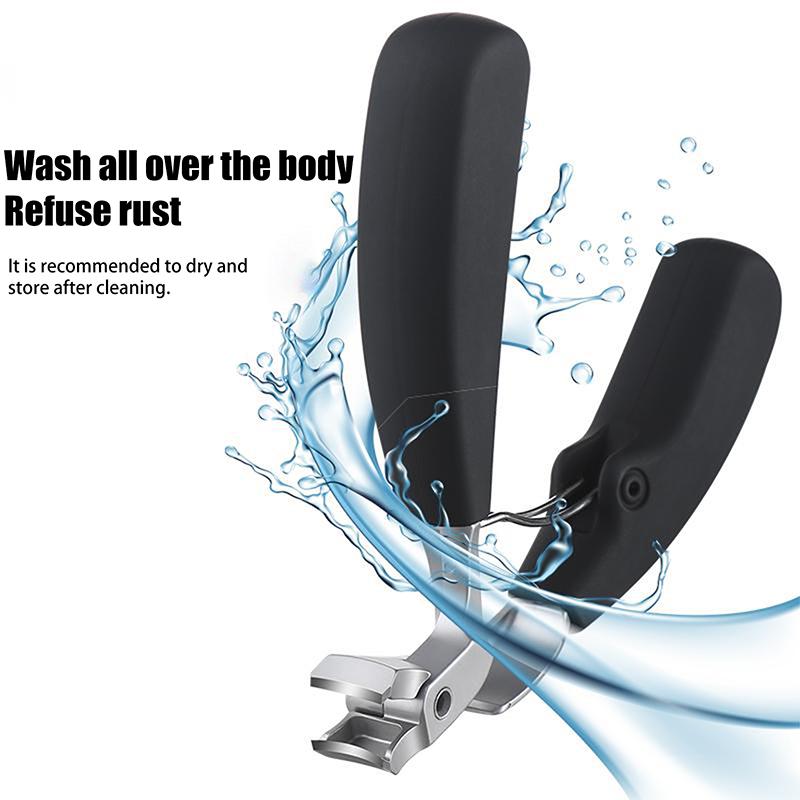 Curved Head Nail Clippers With Large Opening Anti-Splash Storage Nail Scissors For The Elderly Thick Toenails Heavy Duty