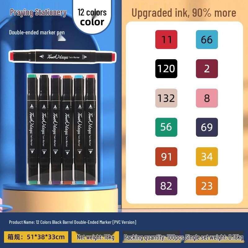 48-Color Double-Ended Children s Art Markers - Special Drawing Tools