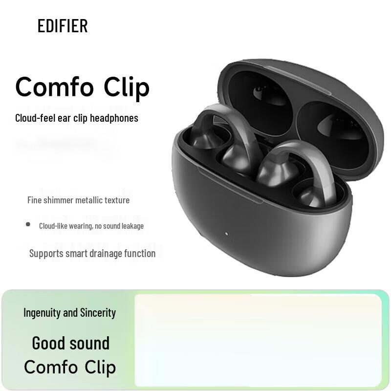 EDIFIER Comfo Clip Open-Ear Bluetooth Earclip Headphones