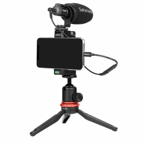 Saramonic 3.5mm TRRS (Female) To MFi Certified Lightning Device Adapter Cable (6cm Length), Black, SR-C2002