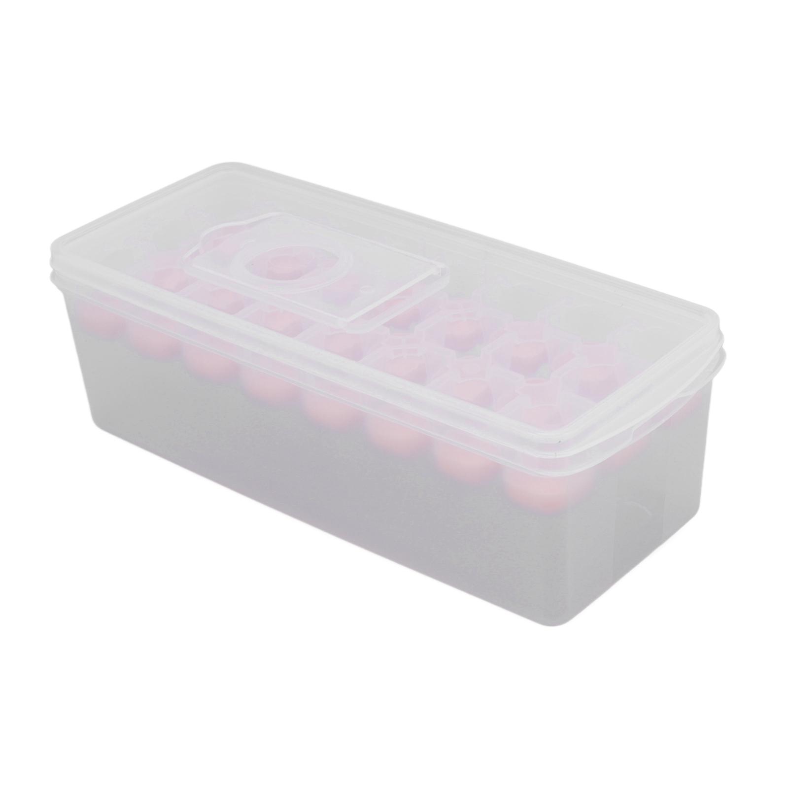 Tray Safe Healthy Easy Release Stackable 24 Multipurpose Ice Maker Mold with Lid for Popsicles Puddings