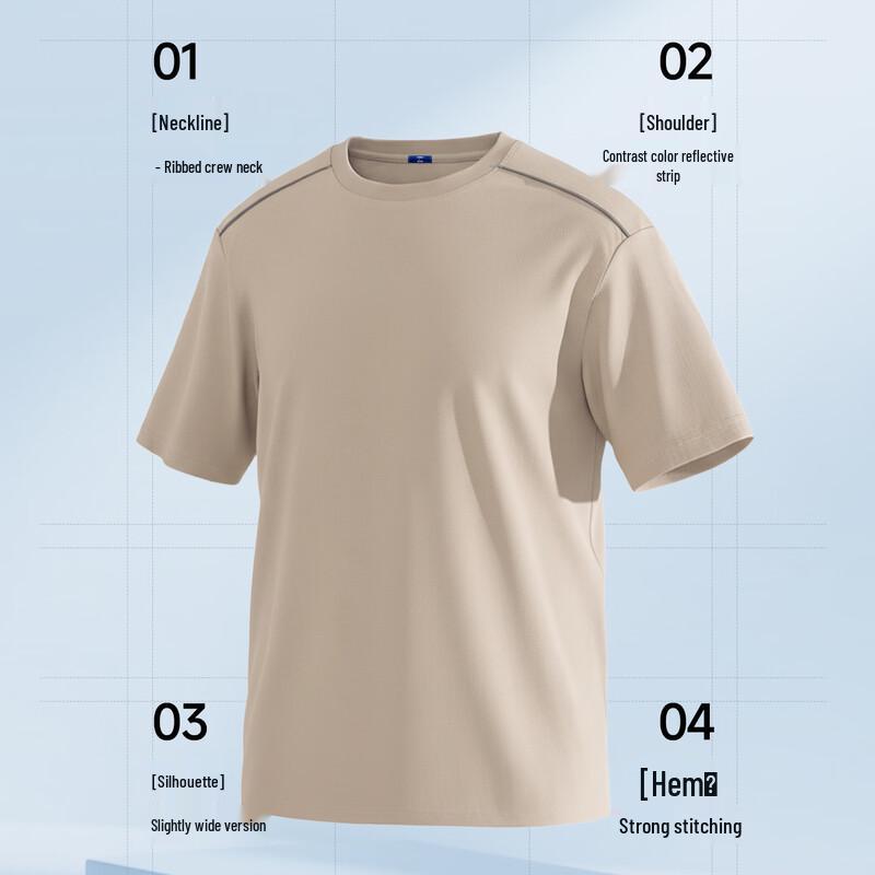 GENIOLAMODE Men's Quick-Dry Casual T-Shirt