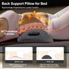 3 in 1 Back Massager, Electric Lumbar Support Pillow Heat Vibration Massage Lower Back Spine Decompression Device, Dark Gray