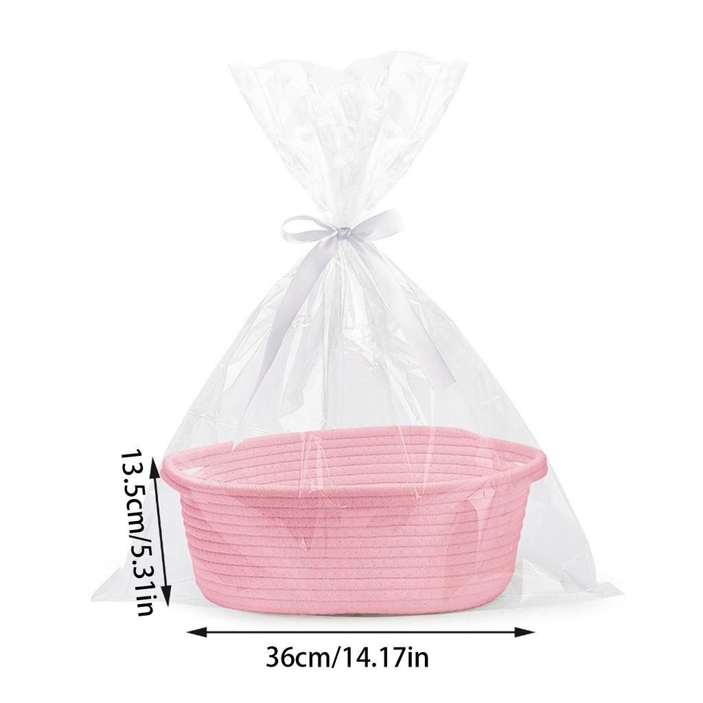 Multipurpose Basket with Cotton Rope Stylish Cotton Rope Basket Ideal For Organizing Toy, Clothes, And Office Supplies