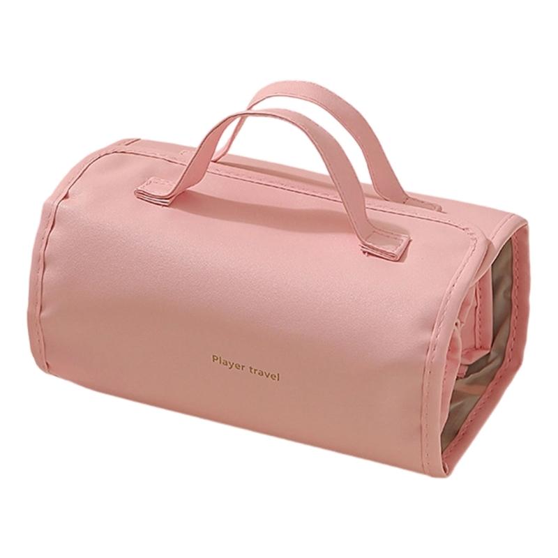 Large Capacity Portable Storage Pouches For Cosmetics Toiletries With Removable Dividers And PVC Materials