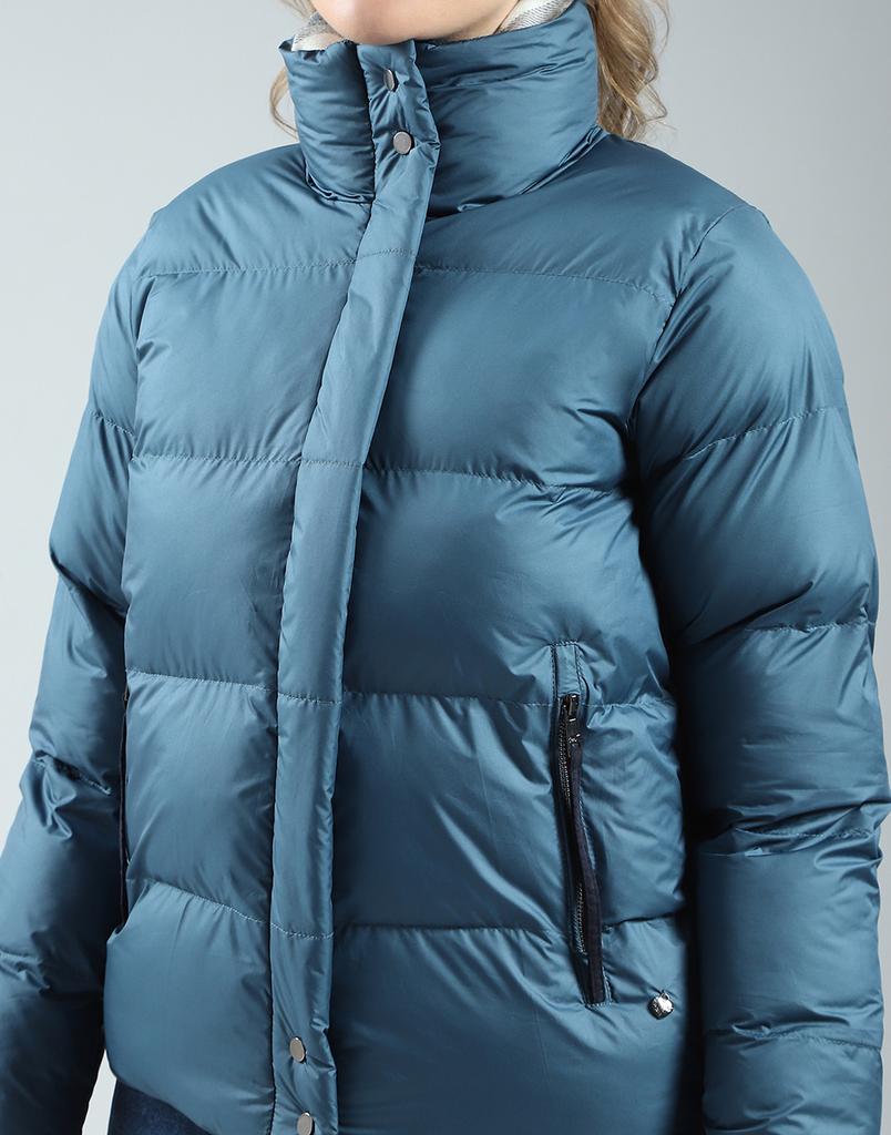 MONTE CARLO Damen Regular Fit Unifarben Langarm Pufferjacke