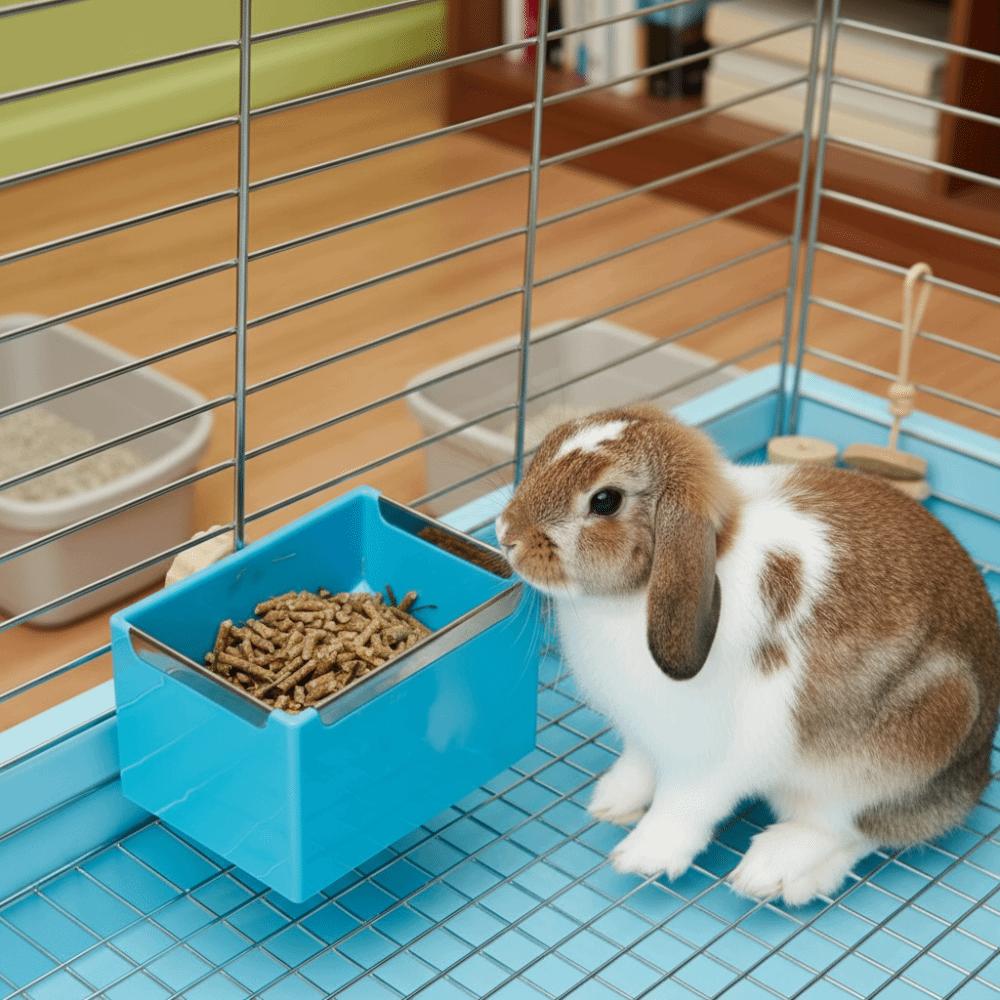 Wall Mount Bunny Hay Feeder Detachable Hamster Hanging Bowl Practical Rabbit Hanging Feeder Travel