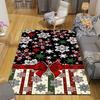 1Pc Christmas Gingerbread Decorations Rug Office Carpet Indoor Outdoor Doormat Nonslip Soft, Living Room Christmas Halloween Gift D91839
