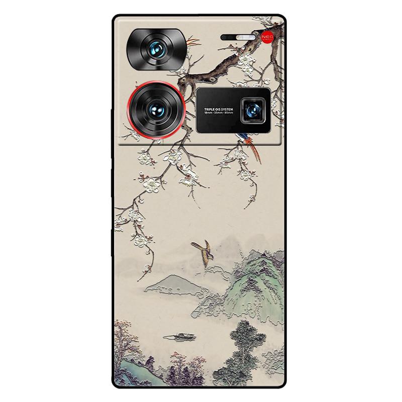 For ZTE Nubia Z60 Ultra 5G Case Silicon Fashion Space Wolf TPU Painted Coque Funda for Nubia Z60Ultra 5G NX721J Cover Protective