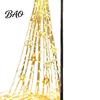 Automatic Charging Patio Lights Solar Powered Christmas Garden Light, Outdoor Metal Stake Snowman Bell Pendant Lamps Star Snowflake Waterfall