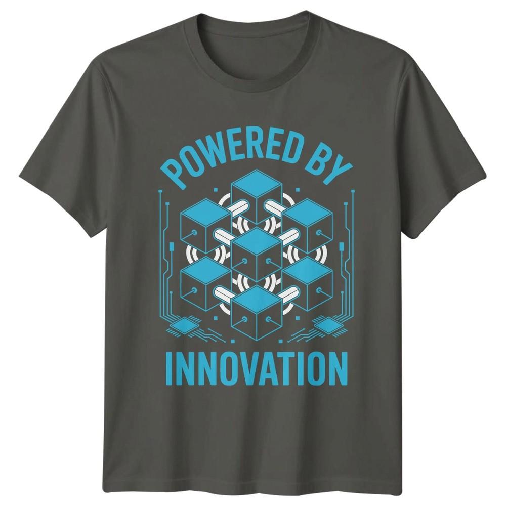 Powered By Innovation Unisexs TShirt Technology Gift For Him S