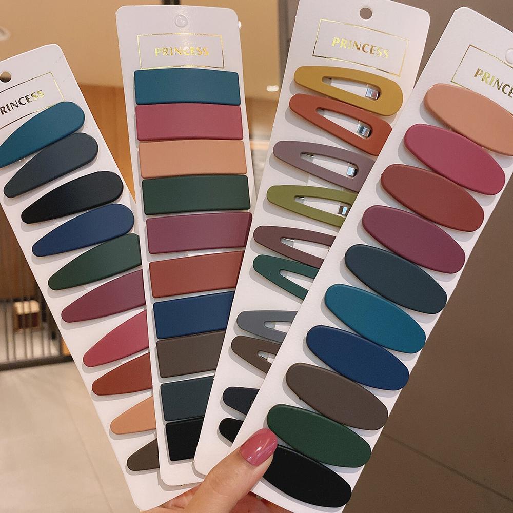 

10PCS/Set Womens Girls Hollow Matte Geometric HairPins Hairgrip Hair Clips Barrettes