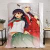 Inuyasha Warm Winter Blankets for Sofa Cover Blanket Bed Throw Luxury Bedding Beach Towel Knitted Plaid Home and Decoration Knee