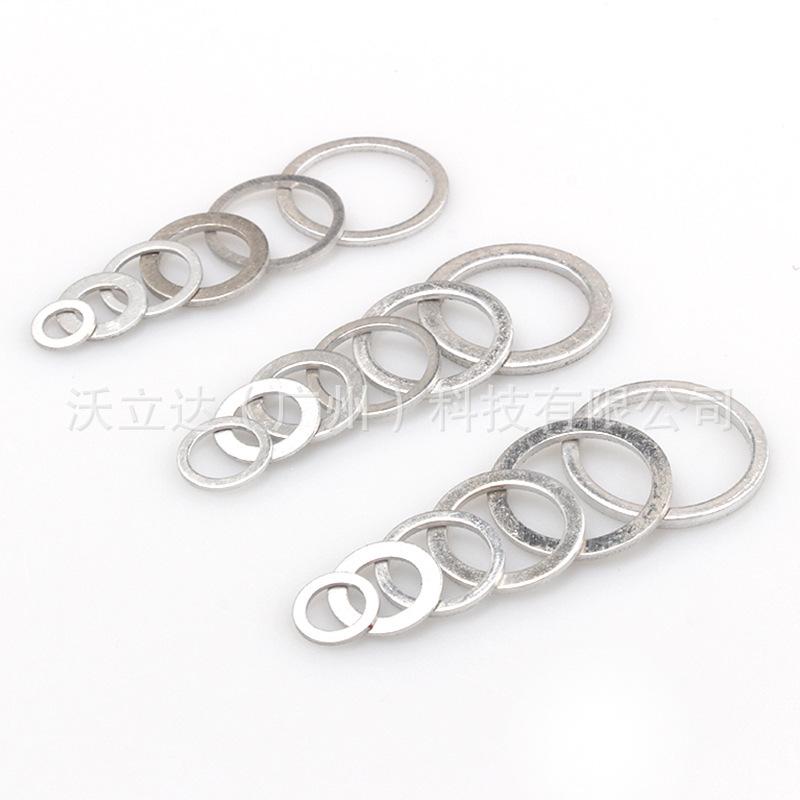 450-Piece High-Temperature Resistant Aluminum Washer Set - Includes Sealing Gasket, Flat Washer, and O-Ring.