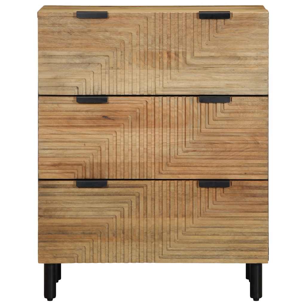 Sideboards 2 pcs Brown 60x33x75 cm Solid Mango Wood