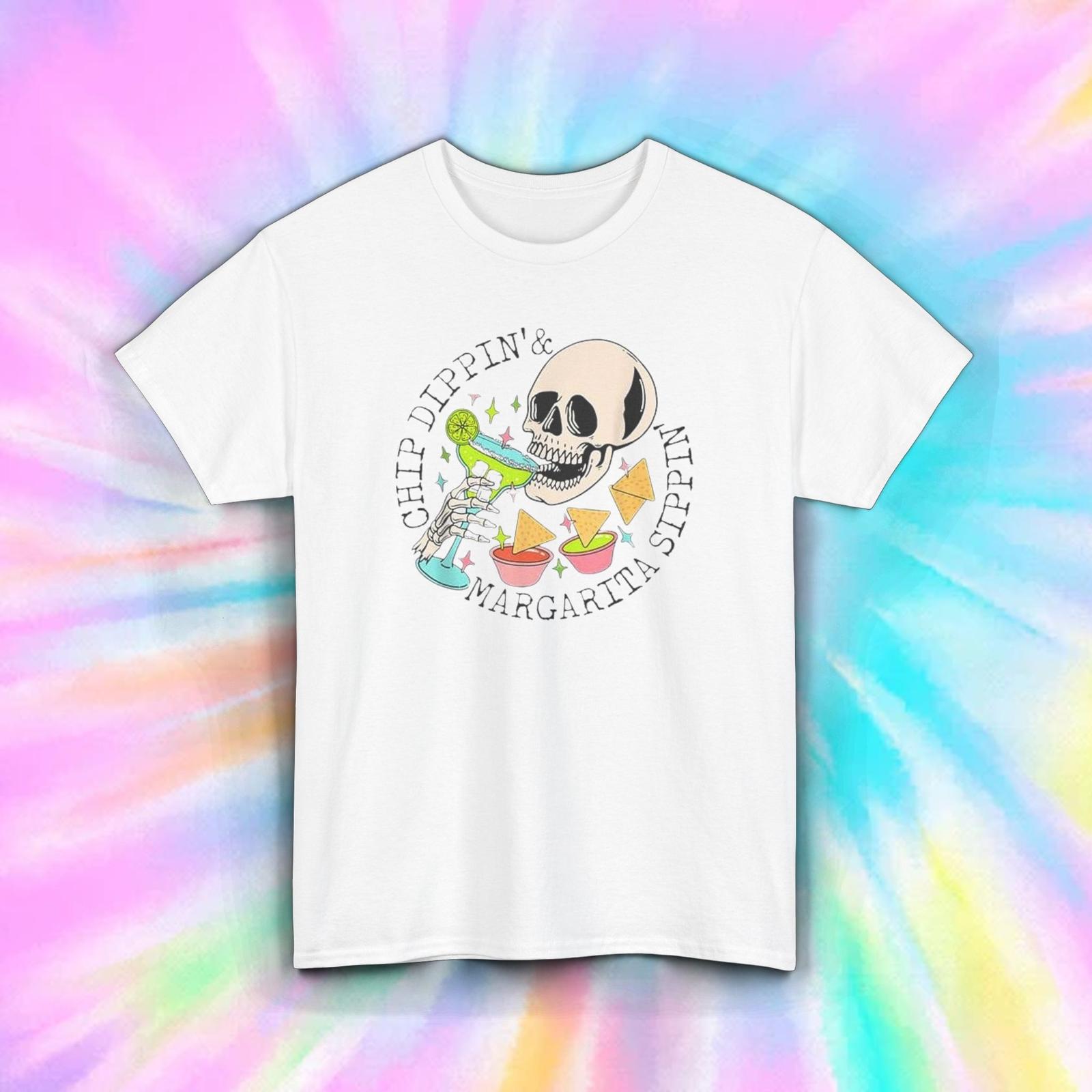 

Chip Dippin Margarita Sippin T-Shirt S-5XL Funny Cinco de Mayo Party Tee 5XL різнокольоровий