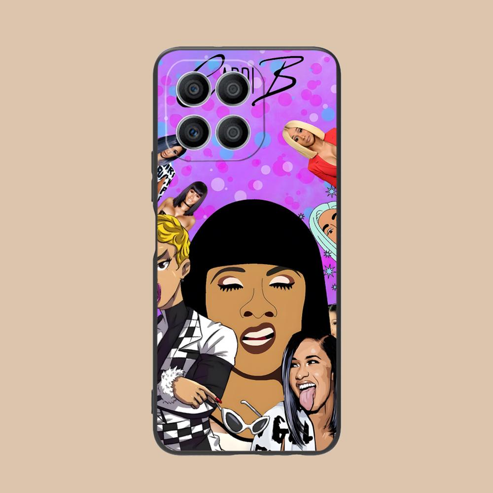Cardi B Matte TPU Mobile Phone Case for Honor 90 80 70 60 50 30 20 10 9 8 7 Pro S SE Lite 5G Colorful Printing Cover